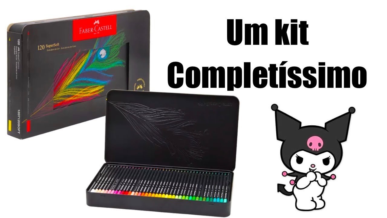 Testei a maior caixa de lápis de cor SUPERSOFT FABER CASTELL de 120 cores | esse kit está completo
