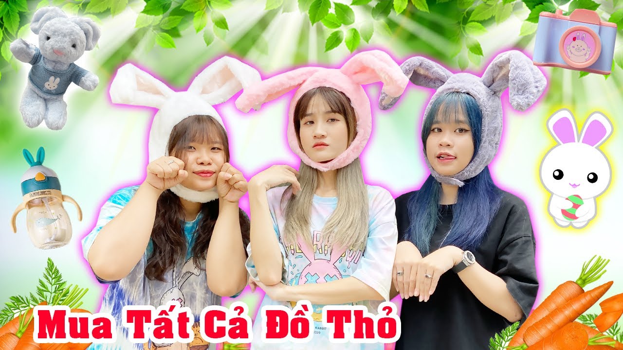 Thử Thách Mua Tất Cả Đồ Hình Thỏ Tại Shop Vê Vê House - Vê Vê Channel