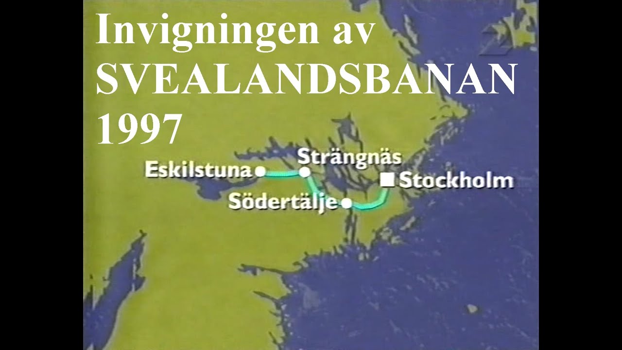 Invigningen av Svealandsbanan i Eskilstuna 1997