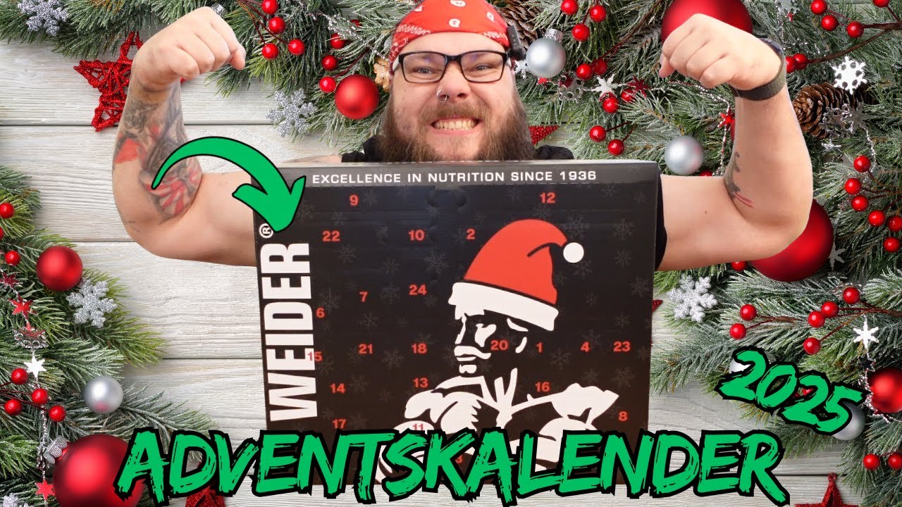Nicht nur Proteine! WEIDER Adventskalender 2025 - Unboxing und Taste-Test! SPOILER ALARM!
