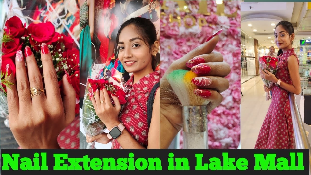 Nail Etensions in Lake Mall Just Only 999/-#kolkata #lakemall #nailart