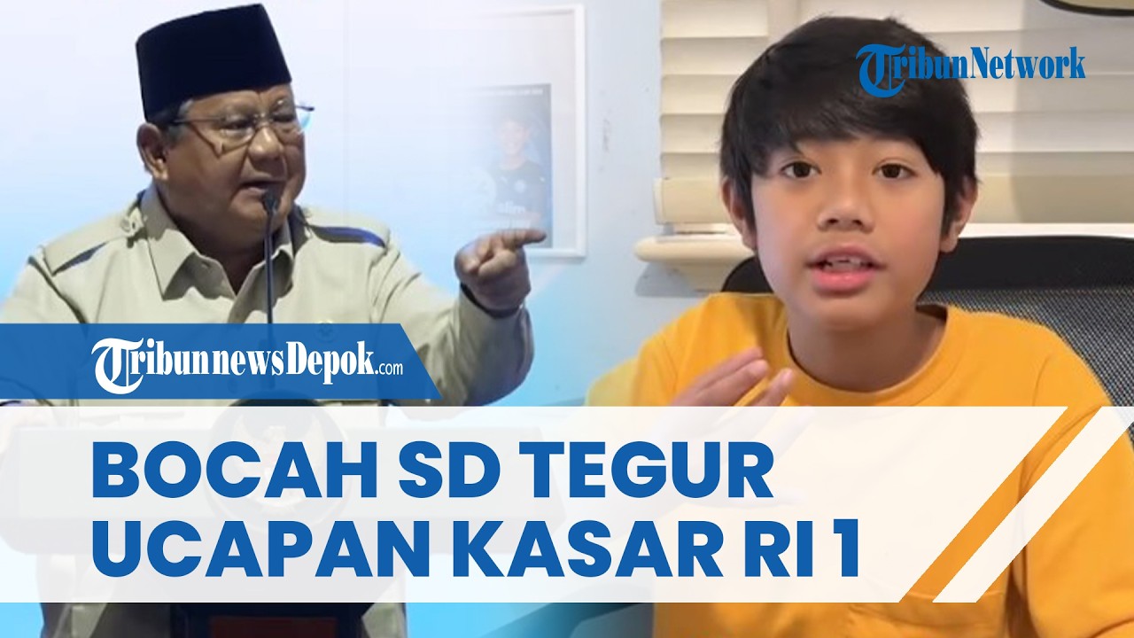 Viral Elementary School Student Bravely Reprimands Prabowo for Rude Remarks, Teaches the Presiden...