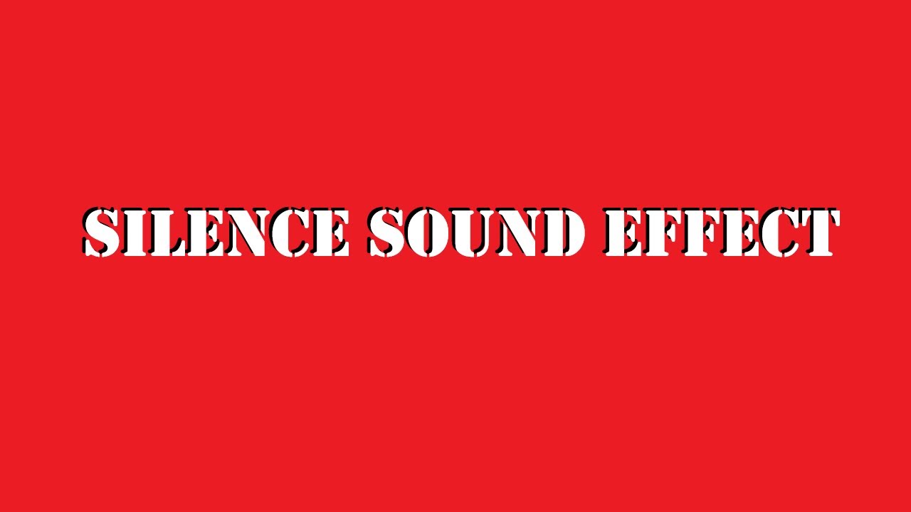 Sound of pure silence