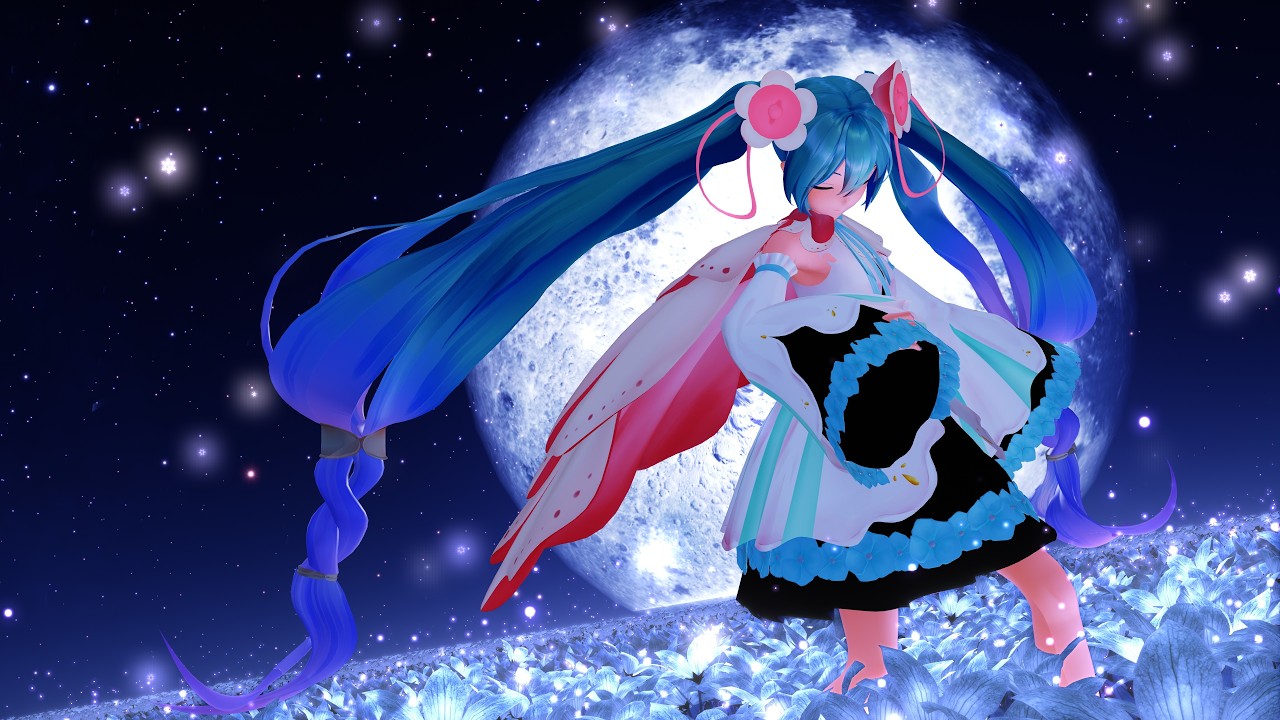 【MMD】『クリスタルスノウ/CRYSTAL SNOW』「Hatsune Miku/YYB式改変 初音ミク マジカルミライ2021」 Off Vocal【4K 60fps h265】