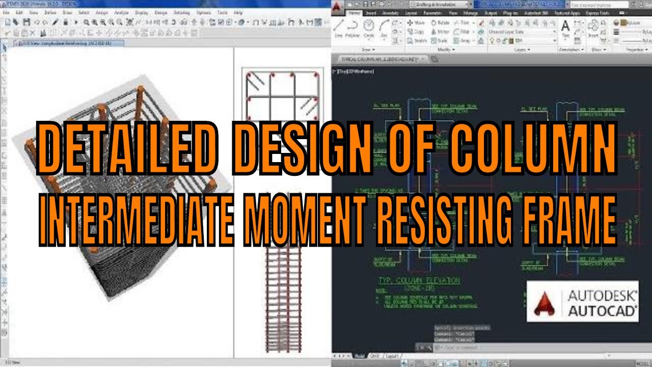 RCC Column Design using etabs tutorial &ndash; IMRF design using ACI code