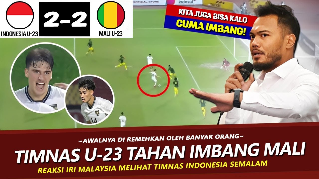 🔴MALAYSIA PANAS !! Safee Sali IRI Liat Timnas U23 vs Mali Imbang 2-2, Tantang Indonesia di SEA GAMES