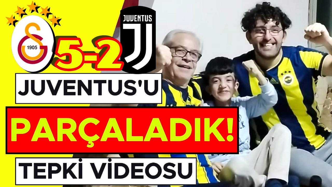 GALATASARAY JUVENTUS'U PARÇALADI | Galatasaray 5-2 Juventus | Tepki Videosu