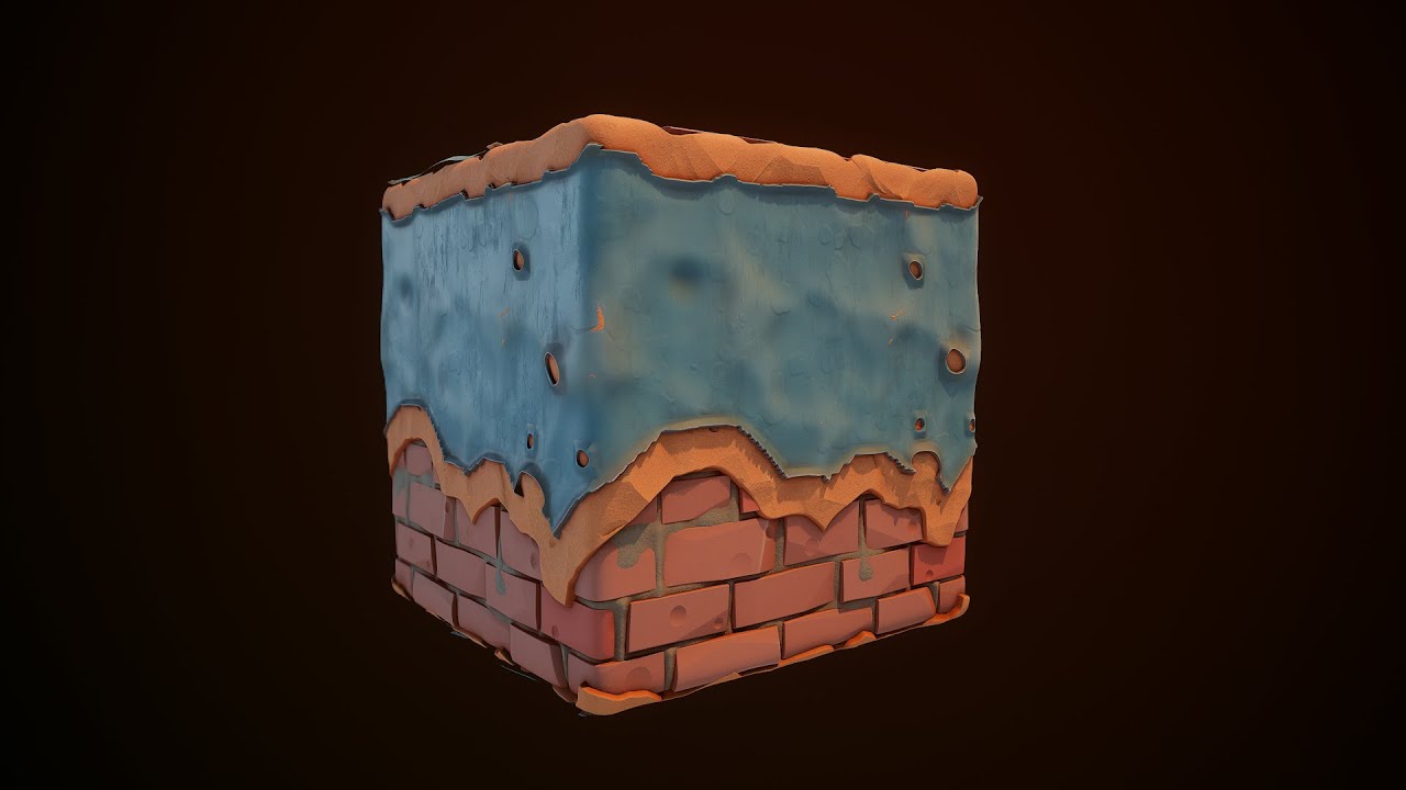Substance Designer | Wall Painted Stylized