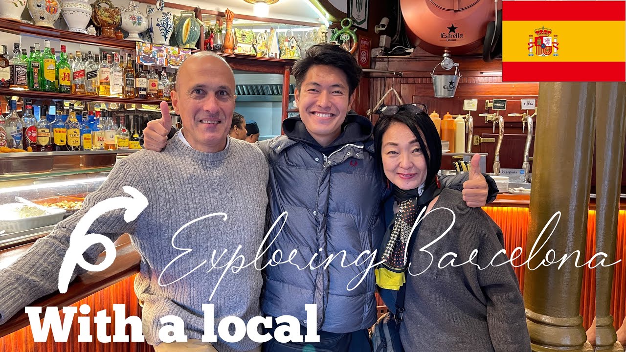 Exploring Barcelona with a local - Trying Super Delicious Tapas etc🇪🇸
