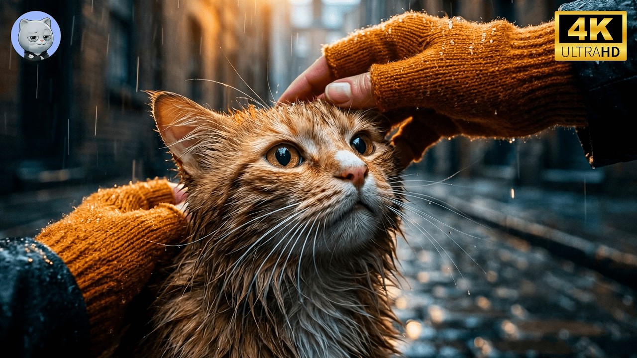 С улицы в дом: Эмоциональная трансформация спасенной бездомной кошки 🐾