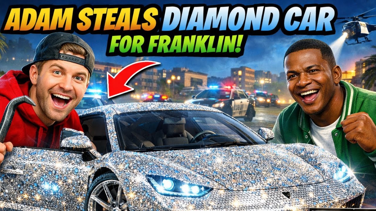 Adam Steals Diamond Car for Franklin In GTA 5 | In Telugu | GTA 5 | Spidey Gaming 🚗 |