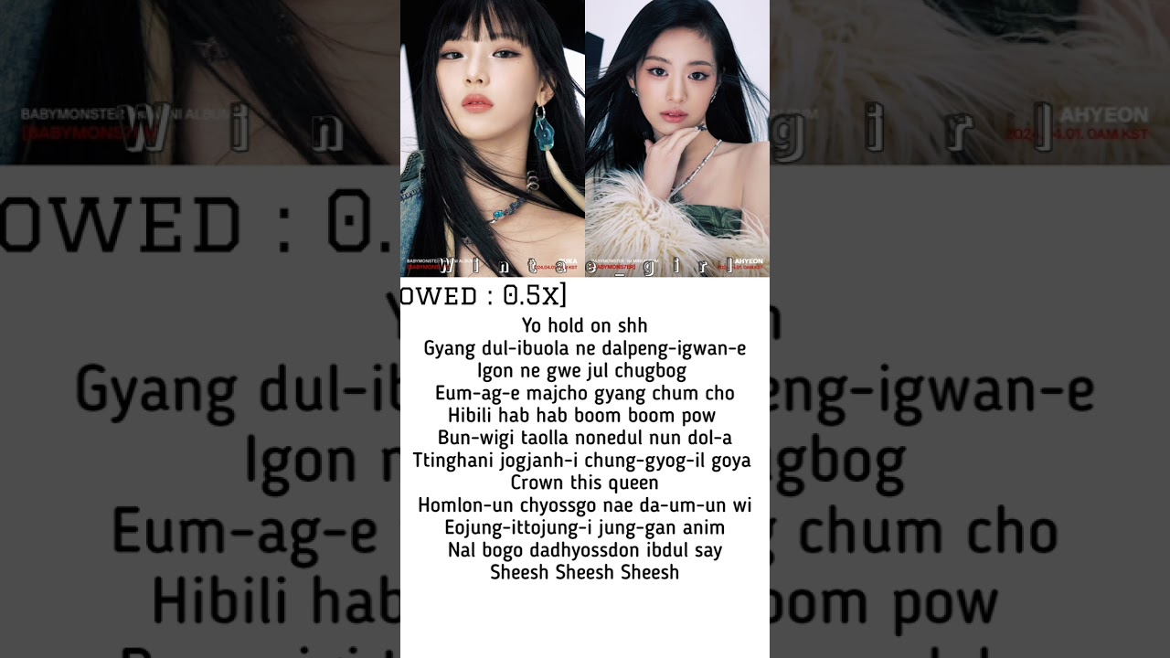 BABYMONSTER - SHEESH Rap Tutorial of Ahyeon and Ruka