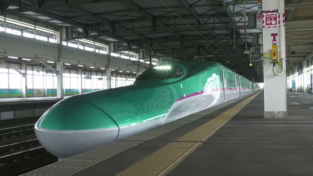 [4K60p]E5•E6系 世界最速級のスピードを気軽に見られる駅 JR東日本 東北新幹線 一ノ関駅