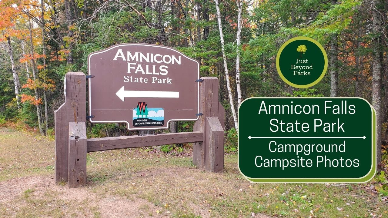 Amnicon Falls State Park Campsite Campground I Wisconsin State Park Northern WI 