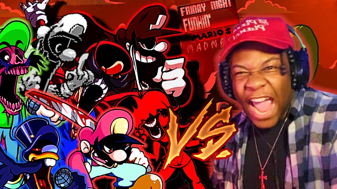 THE MOST TOP-TIER FNF MOD I'VE EVER PLAYED[ MARIO'S MADNESS V2 ] FNF MOD