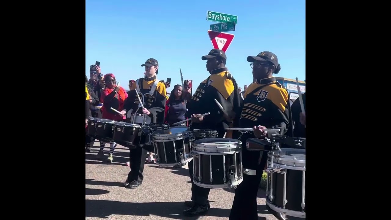 Blake vs Tampa bay tech drumline battle at gasparilla 2025 round 1