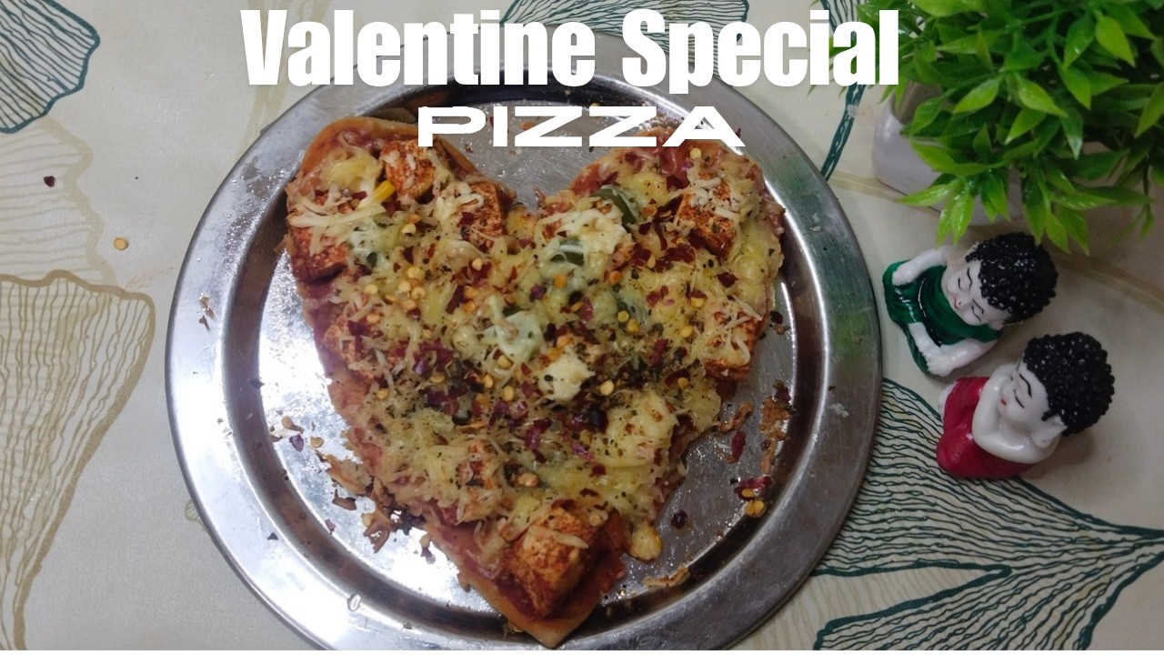Valentine’s Day Special Heart‑Shape Pizza Recipe | Easy Homemade Pizza
