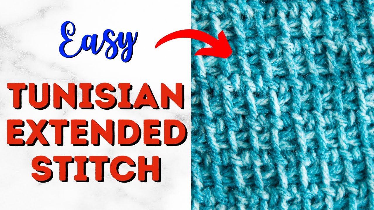 How to Crochet: TUNISIAN EXTENDED Stitch Tutorial
