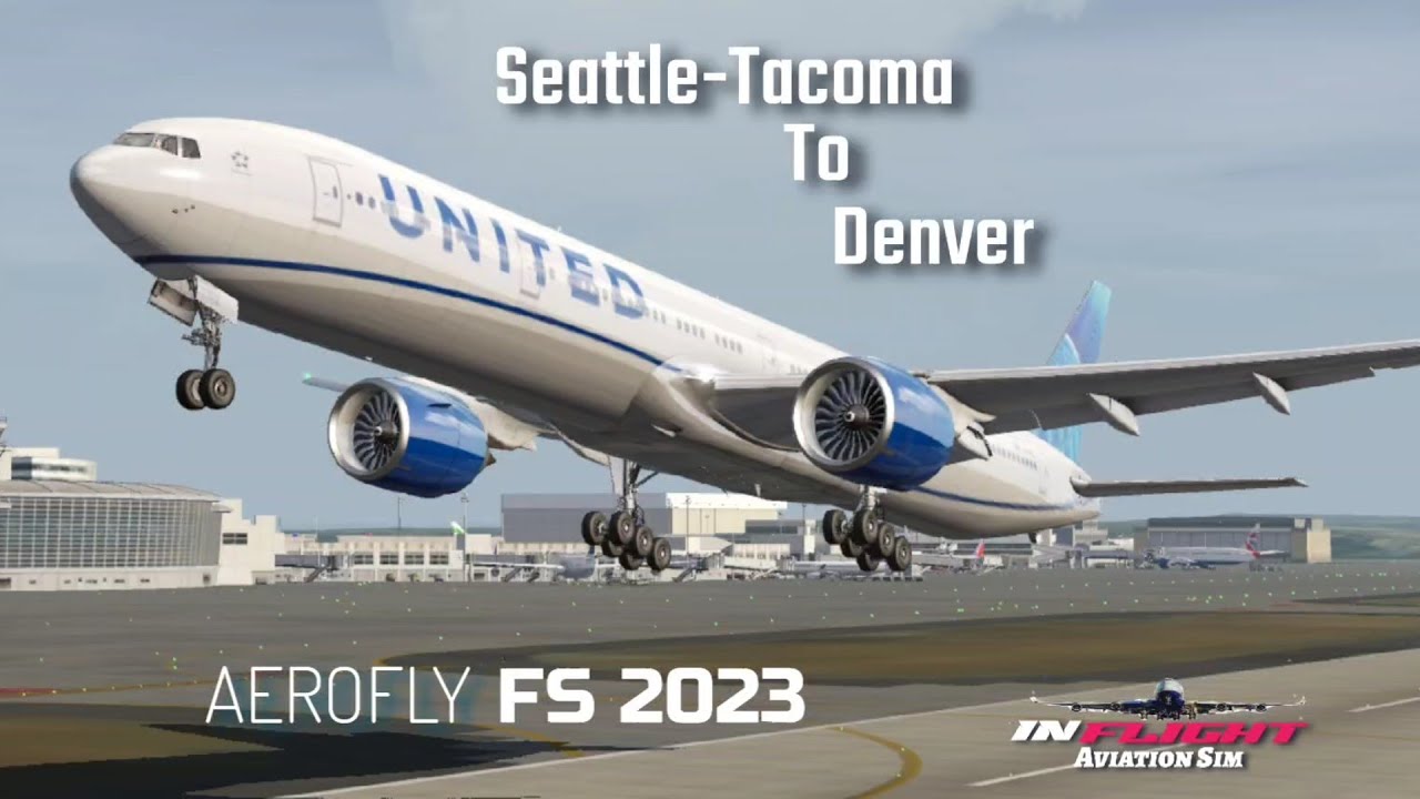 Aerofly fs 2023 | B777-300 | Seattle - Denver | android flight simulator