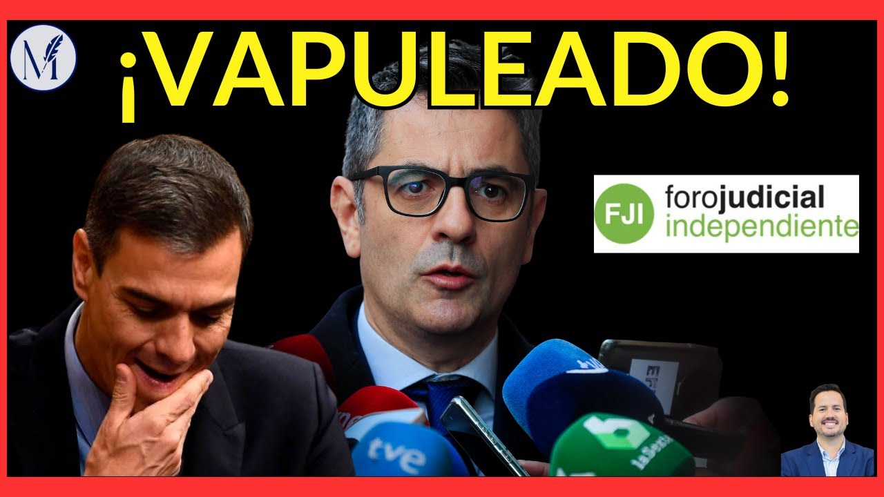 💥¡HUMILLADO!💥 Un juez vapulea al ministro de Justicia Félix Bolaños en su cara