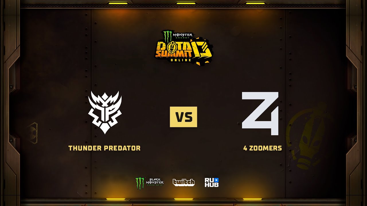 Thunder Predator vs 4 Zoomers, Monster Energy DOTA Summit 13: NA, bo2, game 1 [Mila & Adekvat]