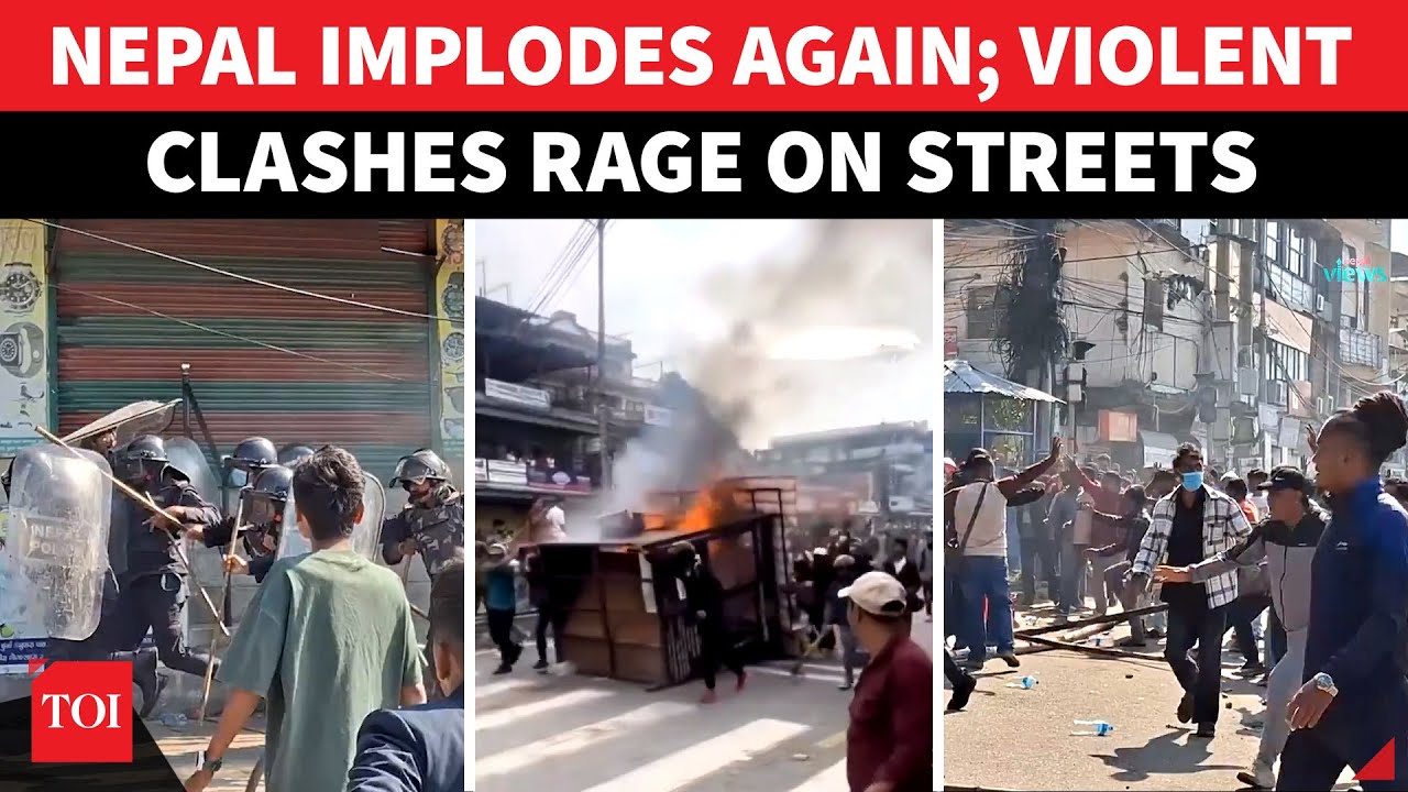 Nepal Gen Z Protest EXPLODES For 2nd Time, Curfew Imposed, Cops Use LETHAL Force | Watch
