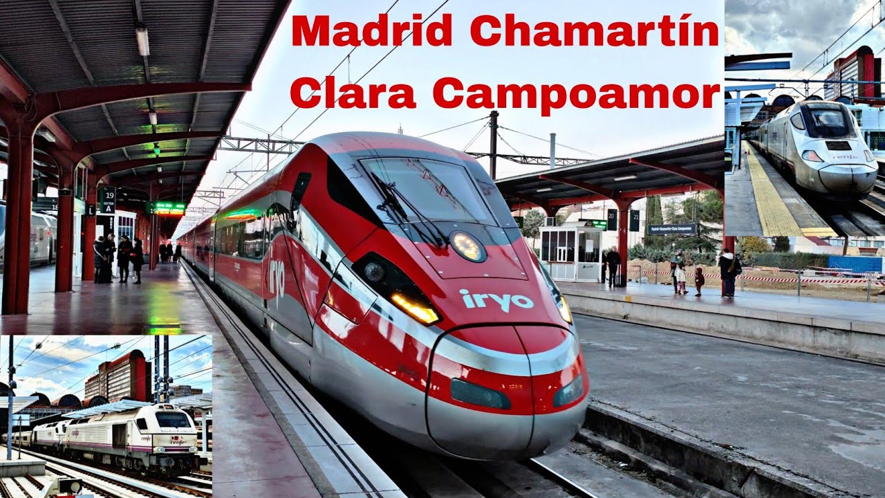 Trenes y Obras en Madrid Chamartín Clara Campoamor : ilsa iryo Frecciarossa 1000 + viajeros Renfe