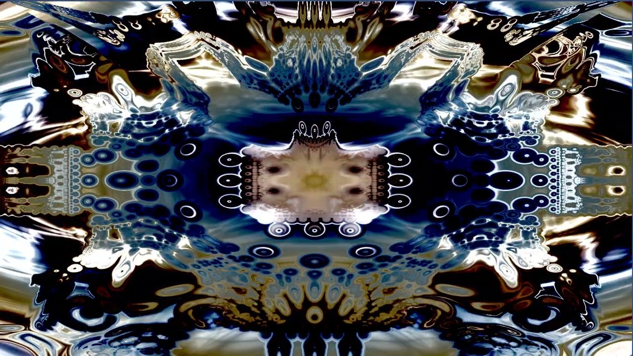 Psychedelic Fractals layers on generative patterns