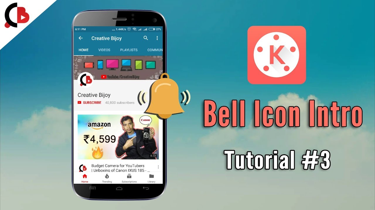 How To Make Bell Icon Intro on Kinemaster (Tutorial #3) - Creative Bijoy