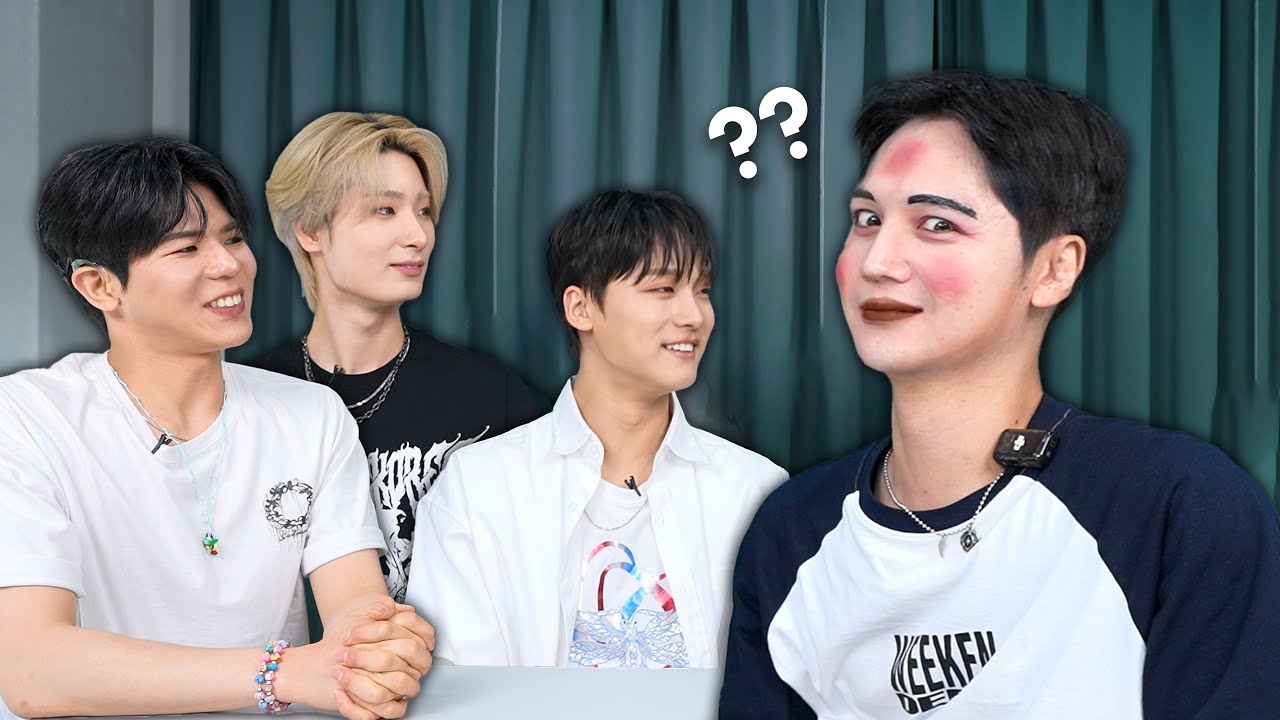 Kpop's first hard of hearing boy group does my makeup (ft. @BigOcean.official)