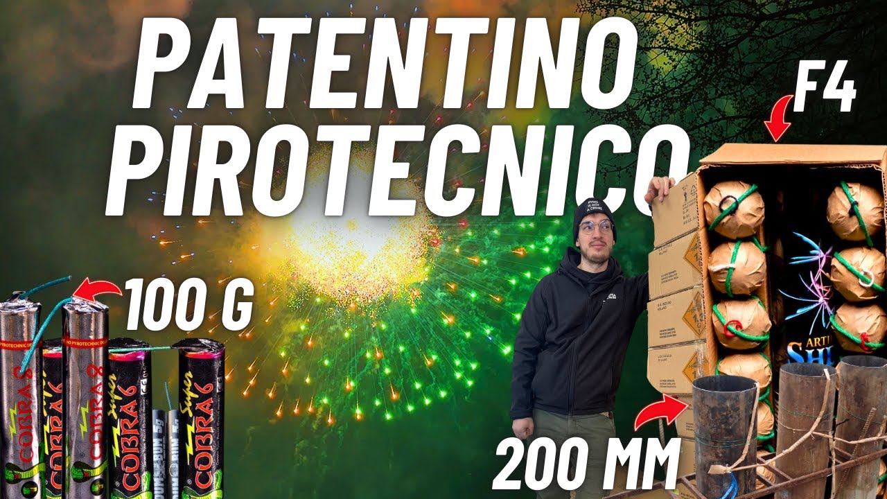 Come avere il PATENTINO PIROTECNICO per SPARARE PETARDI e FUOCHI d'ARTIFICIO F4: Cobra, Sfere!