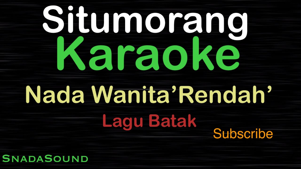 SITUMORANG-Lagu Batak|KARAOKE NADA WANITA”RENDAH”​⁠ -Female-Cewek-Perempuan@ucokku