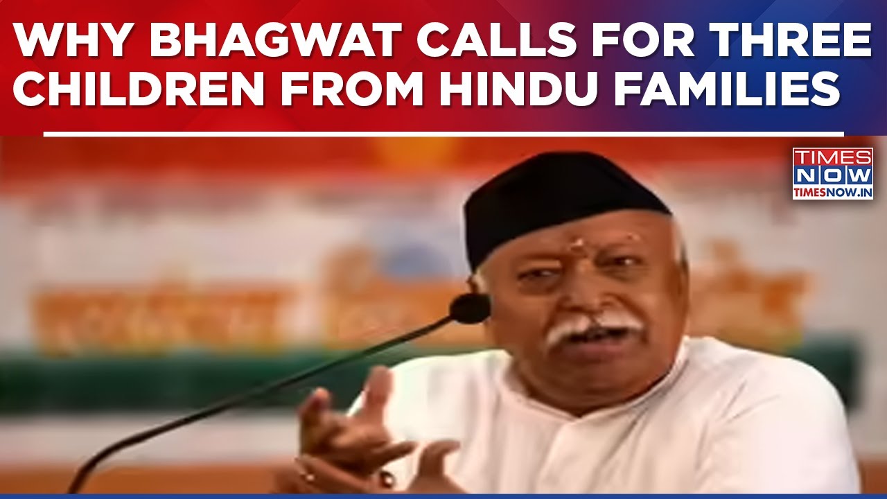 Mohan Bhagwat Urges Hindu Families To Have Three Children, Flags Declining Population Concern