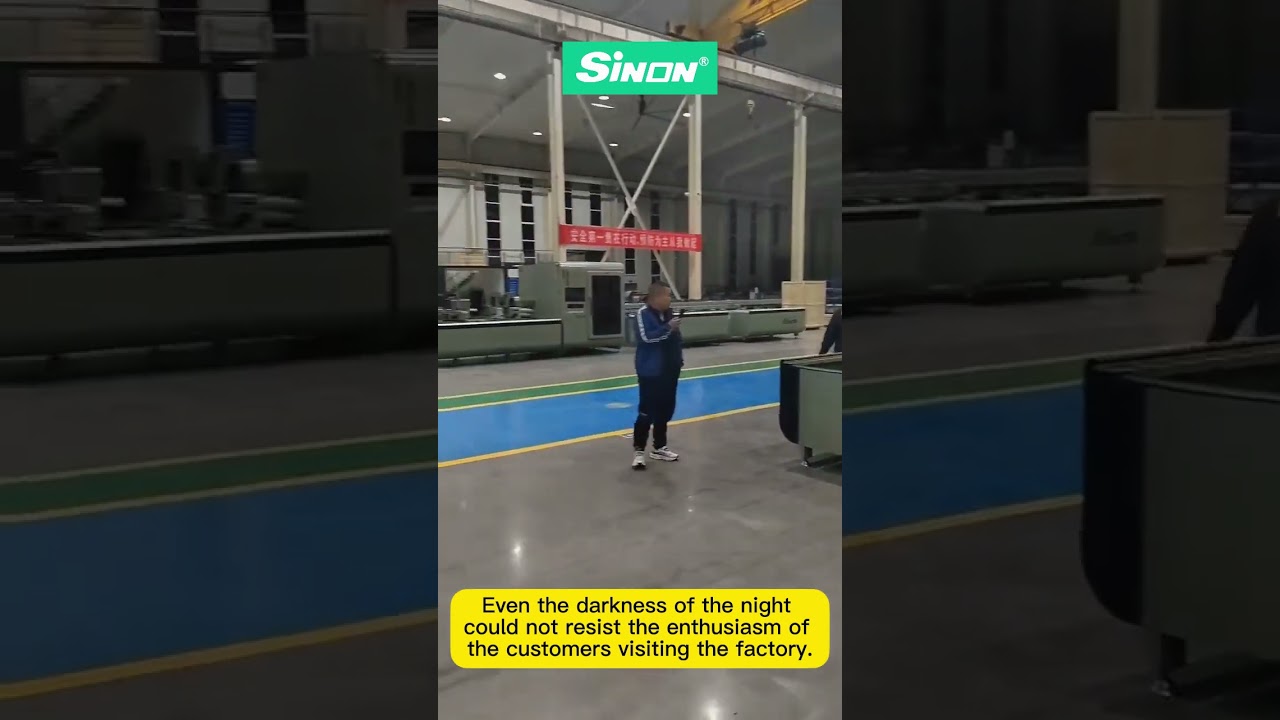 Aluminum Profile Cutting Center - Customer Factory Visit  #sinonmachine #cuttingcenter