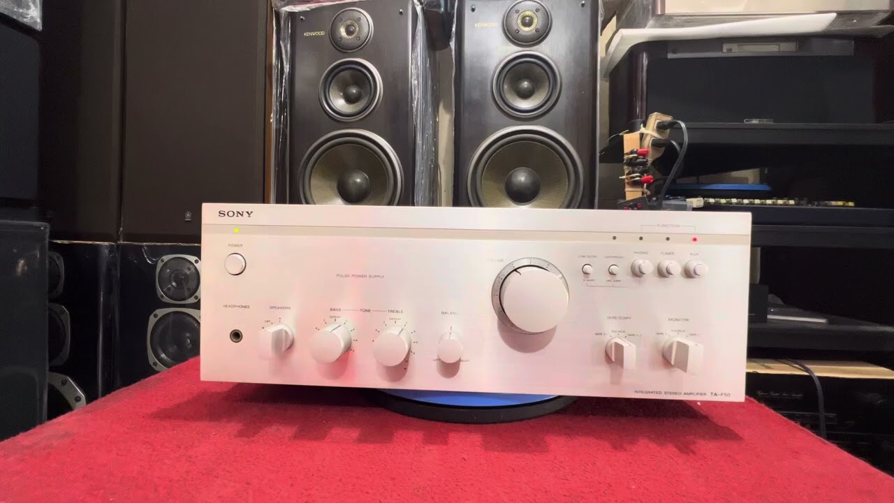 (ĐÃ BÁN)AMPLI SONY TA_F50 ĐÁNH 4 SÒ CS 110W GIẢI NHIỆT QUA ỐNG THUỶ NGÂN/GIÁ:2TR2/ĐT:0793753369 THẢO