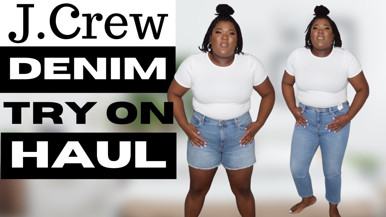 J.CREW DENIM TRY ON HAUL! | Are they worth the coint? | SIZE US 14/32 | Quality & Comfortable JEANS✨