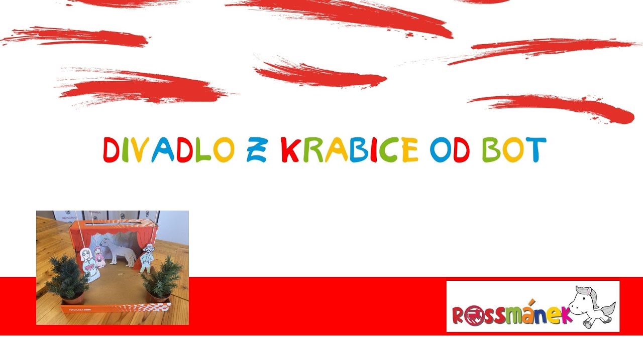 Výroba divadla z krabice od bot