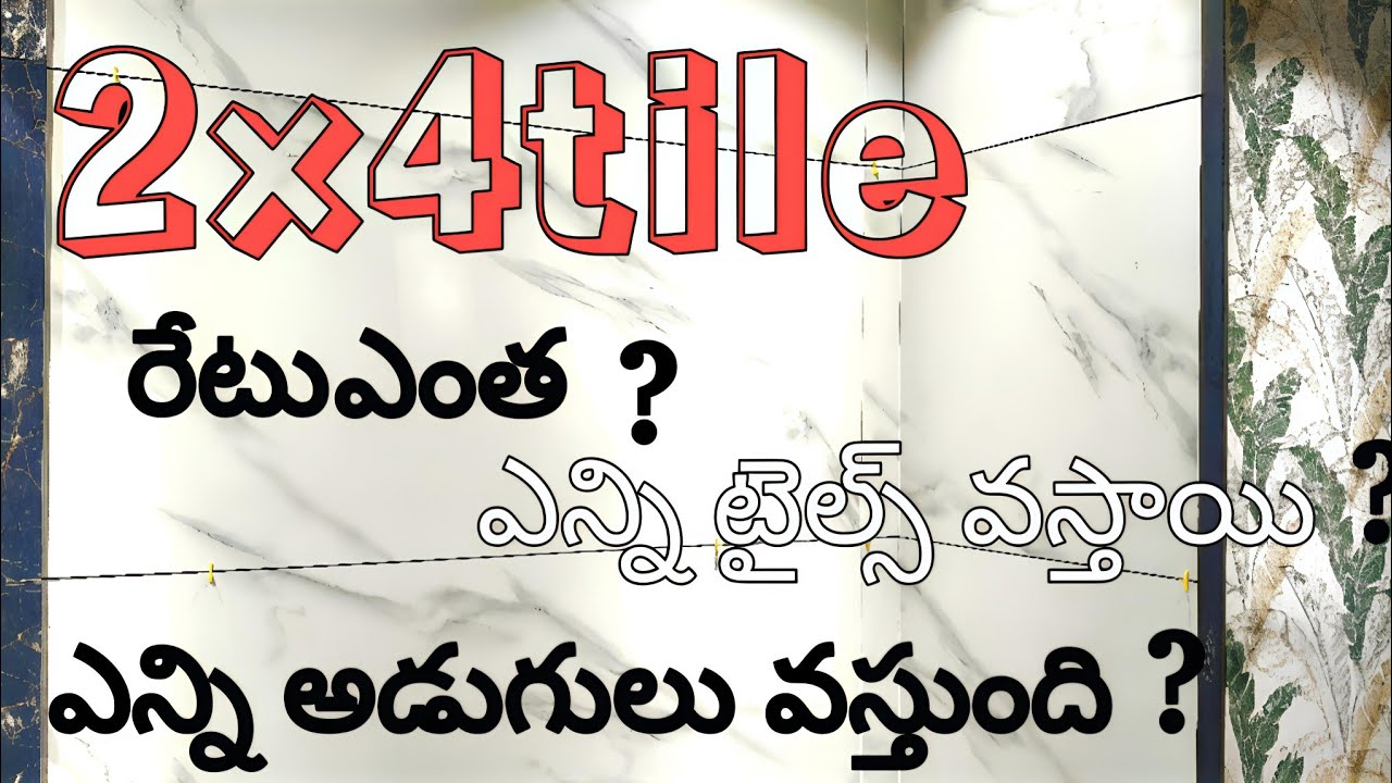 2×4 tiles full details telugu 