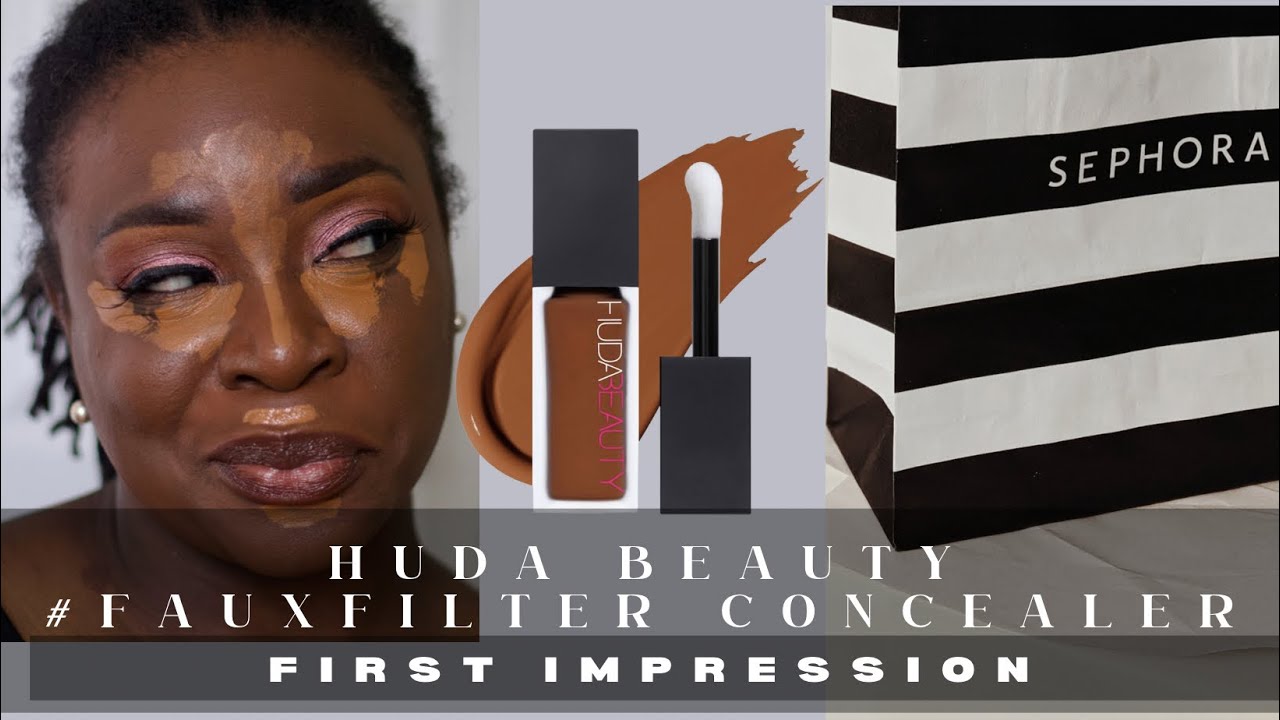 Huda Beauty Luminous Matte Concealer review and reaction  #hudabeauty #fauxfilter