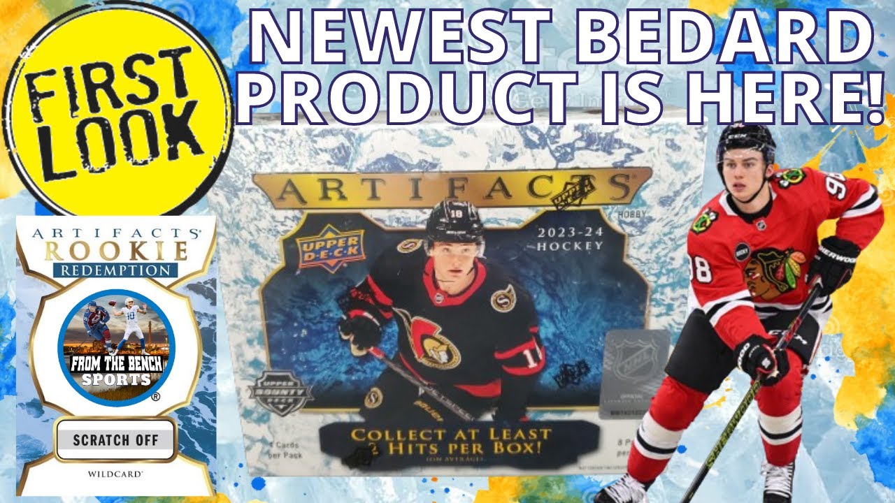 FIRST LOOK - 2023-24 UPPER DECK ARTIFACTS HOBBY BOX OPENING SEARCHING FOR CONNOR BEDARD CARDS!