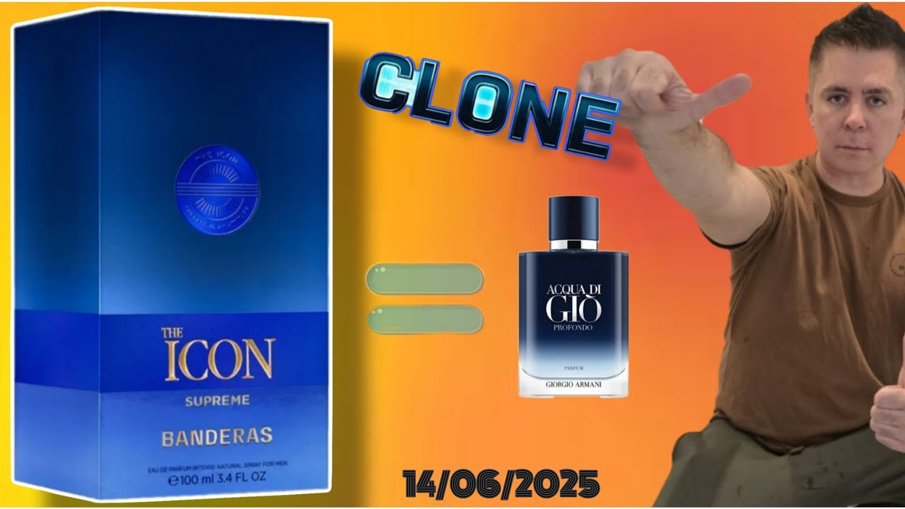 The Icon SUPREME, CLON de Aqua Di Gio Profondo Parfum,  CORTA 🫡