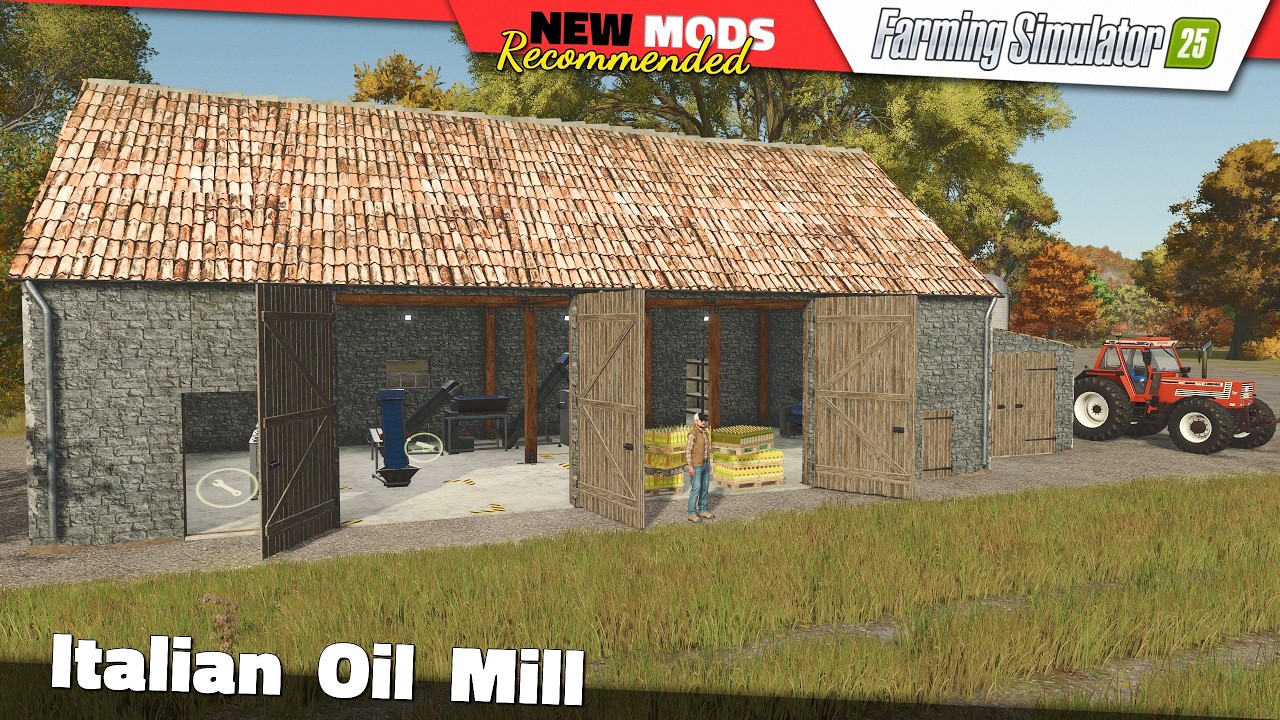 FS25 | Italian Oil Mill - Farming Simulator 25 Mods Review QHD