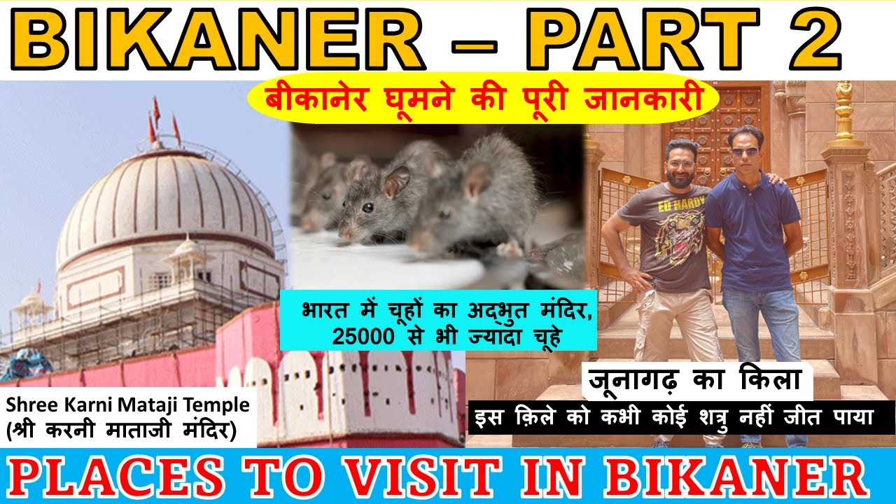 Bikaner Top Tourist Places to Visit - A Complete Guide | Part 2 | Karni Mandir | Junagarh Fort |