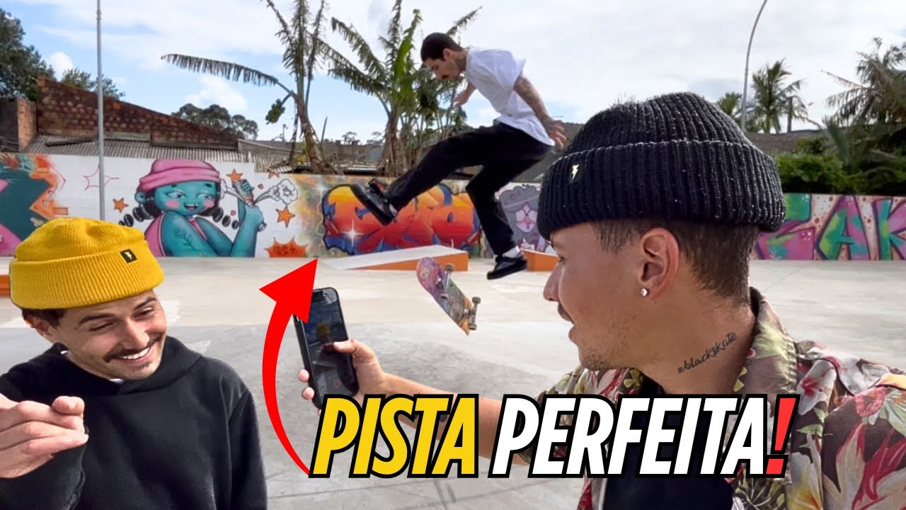 VISITANDO UMA PISTA DE SKATE PERFEITA - ROLÊ E GRAVAÇÃO 