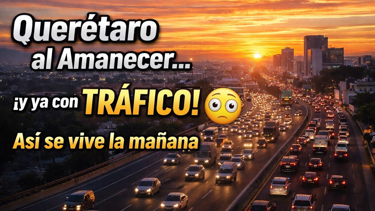 Amanecer en Querétaro con Tráfico 🚦🌄 | Así empieza el día en la carretera