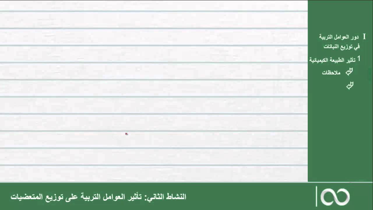 الجذع المشترك العلمي|  الحصة 11:  تأثير العوامل التربية على توزيع المتعضيات