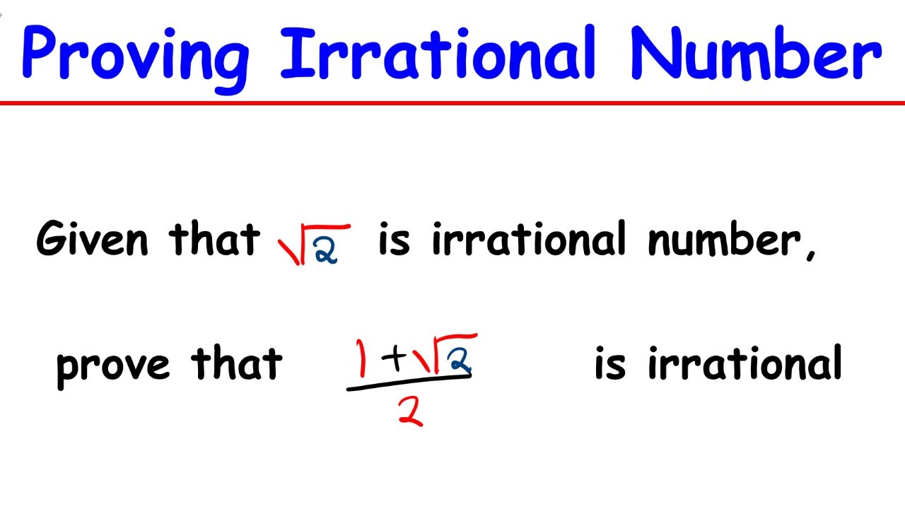 Proof: Why (1 + √2) / 2 is Irrational | Simple Explanation