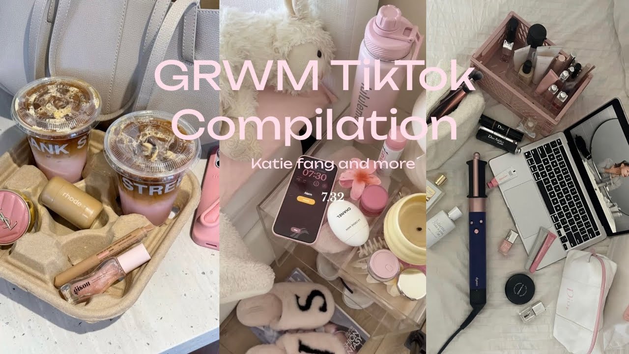 GRWM TIKTOK COMPILATION// Katie fang, Olaflee and more….