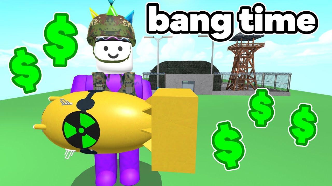 I built big weapons to get Tons of CASH on Roblox tycoon
