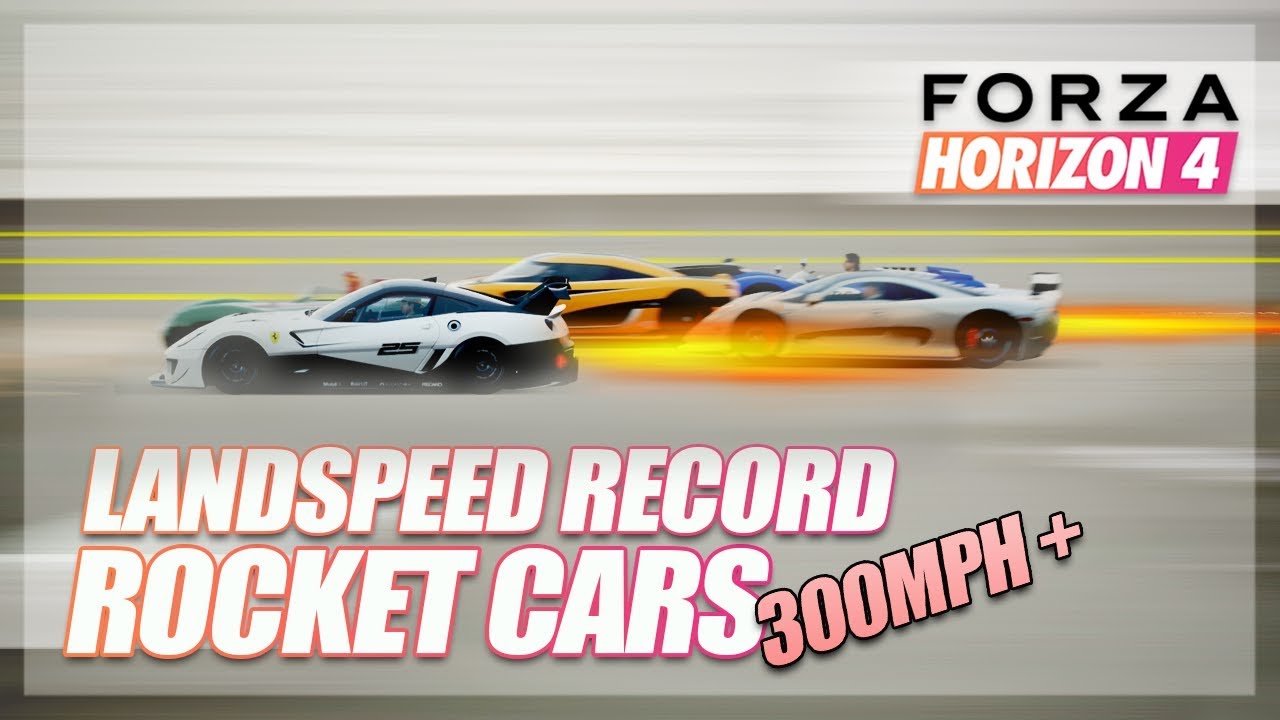 Forza Horizon 4 - Fastest Landspeed Record Car! (300mph+?)